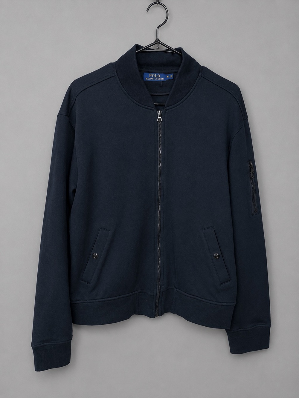 Polo Ralph Lauren double-knit bomber jacket in black